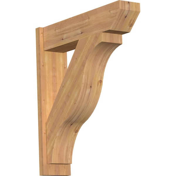 Ekena Millwork Funston Slat Smooth Outlooker, Western Red Cedar, 7 1/2"W x 30"D x 34"H OUT08X30X34FST06SWR - main